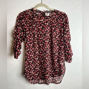 dRA Los Angeles high neck rose printed blouse